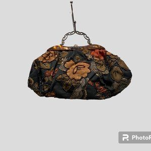 INS victorian style beaded floral handbag